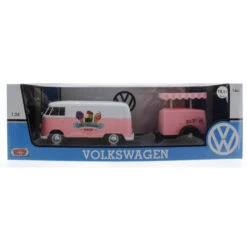 Motormax - Volkswagen T1 Bus - Lieferservice Mit Anhänger - Maßstab 1:24