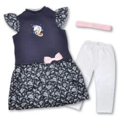 Besttoy - Puppenkleidung Für Josy - Einhorn -Spielzeugladen 223063 4016096396428 besttoy laufpuppe kleidung einhorn blau 02