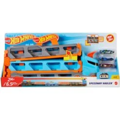 MATTEL Hot Wheels City - 2 In 1 Rennbahn-Transporter -Spielzeugladen 226357 887961925203 mattel hotwheels rennbahn transporter 04