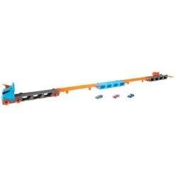 MATTEL Hot Wheels City - 2 In 1 Rennbahn-Transporter -Spielzeugladen 226357 887961925203 mattel hotwheels rennbahn transporter 06