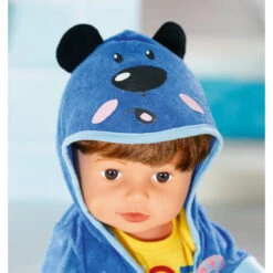 Zapf Creation BABY Born - Bath Deluxe Bademantel - 43 Cm -Spielzeugladen 227191 4001167830499 zapf babyborn bademantel blau 04