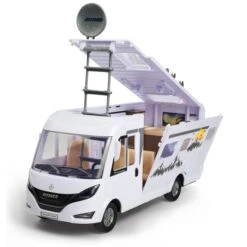 Dickie Hymer Camping Van Mit Zubehör - Camper Set -Spielzeugladen 231258 4006333075377 camper set dickie 04