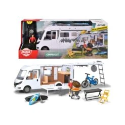 Dickie Hymer Camping Van Mit Zubehör - Camper Set -Spielzeugladen 231258 4006333075377 camper set dickie 06