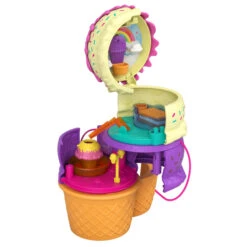 MATTEL Polly Pocket - Eiswaffel Schatulle -Spielzeugladen 231837 194735042760 mattel polly pocket ice cream 01
