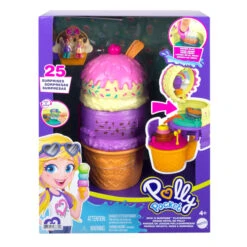 MATTEL Polly Pocket - Eiswaffel Schatulle -Spielzeugladen 231837 194735042760 mattel polly pocket ice cream 07