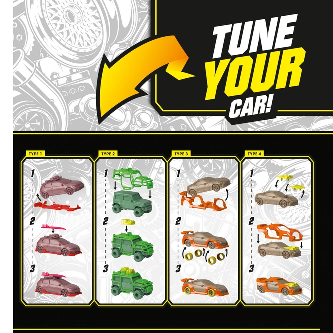 Majorette - Tune Up's Series 2 - 4er Pack - 1 Stück 7 Majorette - Tune Up's Series 2 - 4er Pack - 1 Stück – Bild 7