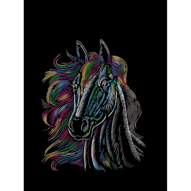 Besttoy - Kratzbild Pferd 1 Besttoy - Kratzbild Pferd