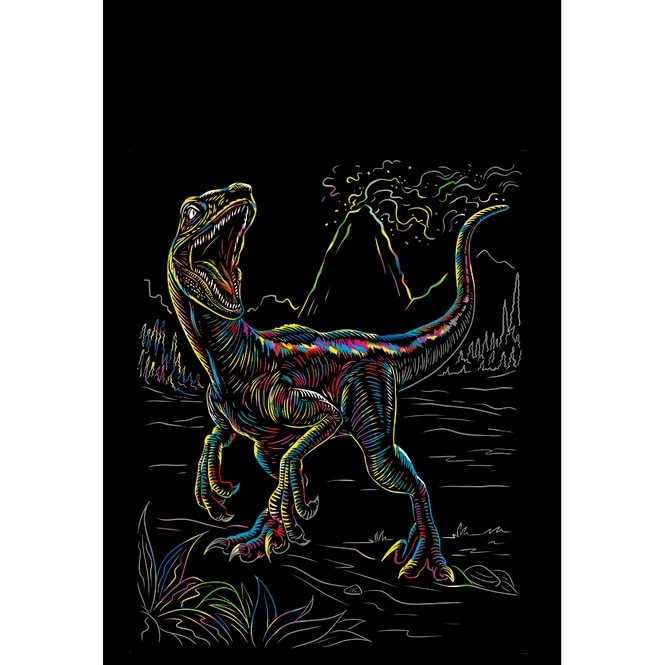 Besttoy - Kratzbild Veloceraptor 1 Besttoy - Kratzbild Veloceraptor