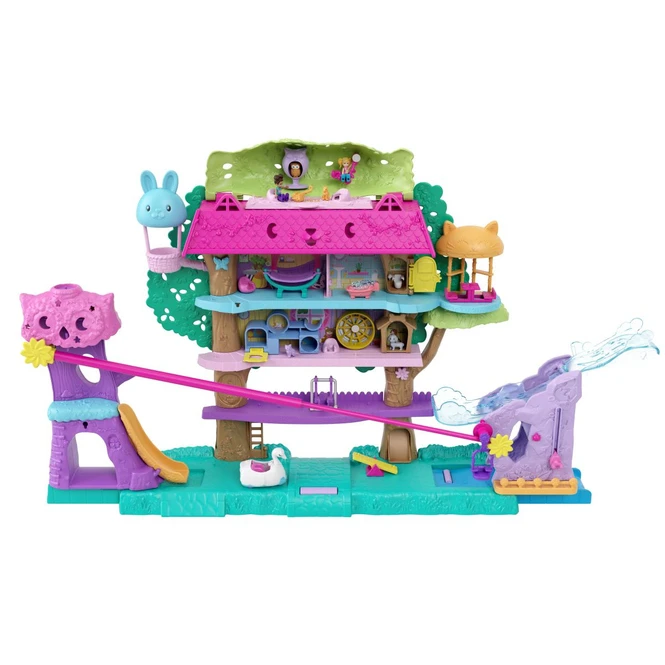 MATTEL Polly Pocket - Tierparty Baumhaus Spiel-Set 2 MATTEL Polly Pocket - Tierparty Baumhaus Spiel-Set – Bild 2