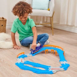 SPIN MASTER Mighty Express - Schienen Set Mit Push-and-Go Zug Mechaniker Milo