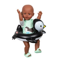 Puppen Schwimmset - Pinguin - Größe 35 - 45 Cm 6 Puppen Schwimmset - Pinguin - Größe 35 - 45 Cm -Spielzeugladen 242284 4001949100116 heless puppen schwimmset pinguin 03