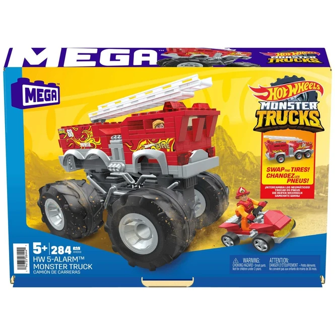 MATTEL MEGA Hot Wheels - 5 Alarm Monster Truck & Feuerwehrfahrzeug 6 MATTEL MEGA Hot Wheels - 5 Alarm Monster Truck & Feuerwehrfahrzeug – Bild 6