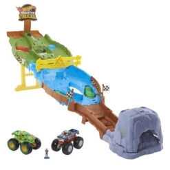 MATTEL Hot Wheels Monster Trucks - Wettkampf Rennstrecke -Spielzeugladen 242509 194735058082 mattel wettkampf rennstrecke 01