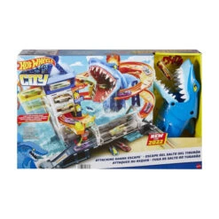MATTEL Hot Wheels - City Hai-Attacke - Spielset -Spielzeugladen 242534 194735028979 mattel hai attacke spielset 06
