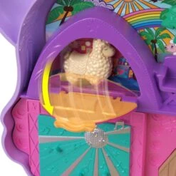MATTEL Polly Pocket - Camp Abenteuer Lama Schatulle -Spielzeugladen 247132 194735109111 Mattel Polly Pocket Lama Camp 05