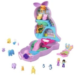 MATTEL Polly Pocket - Mama Und Joey Känguru Tasche -Spielzeugladen 247133 194735108664 Mattel Polly Pocket Kaenguru Schatulle 01