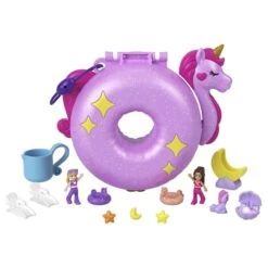 MATTEL Polly Pocket - Einhorn Poolparty Schatulle -Spielzeugladen 249598 194735109449 Mattel Polly Poolparty 460