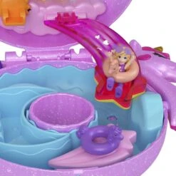 MATTEL Polly Pocket - Einhorn Poolparty Schatulle -Spielzeugladen 249598 194735109449 Mattel Polly Poolparty 461