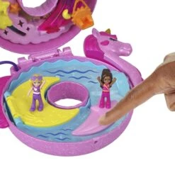 MATTEL Polly Pocket - Einhorn Poolparty Schatulle -Spielzeugladen 249598 194735109449 Mattel Polly Poolparty 462