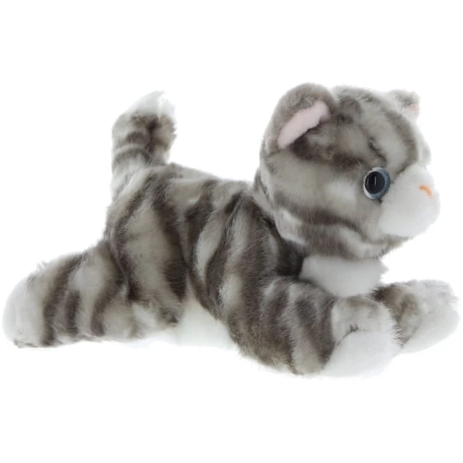 Besttoy - Plüsch-Katze - Grau - Liegend 1 Besttoy - Plüsch-Katze - Grau - Liegend