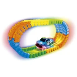 Rennbahn Zum Zusammenstecken - Glow In The Dark -Spielzeugladen 4016096366704 2118513